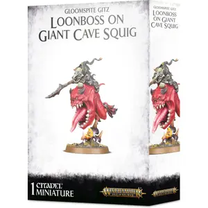 Figurka Games Workshop Warhammer AoS - Gloomspite Gitz Loonboss sur Giant Cave Squig image-0
