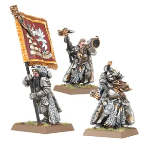 Figurine Games Workshop Warhammer ToW - Empire de L'Homme : Etat Major de la Garde Teutogene (x3) image-0