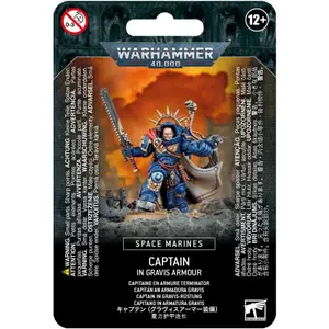 Estatueta de 25 peças Games Workshop Warhammer 40k - Space Marine Primaris Captain in Gravis Armour image-0