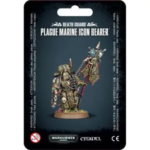 Figurine de 5 pièces Games Workshop Warhammer 40k - Death Guard Plague Marine Icon Bearer image-0