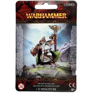 Figurine Games Workshop Warhammer AoS - Nain Seigneur des Runes image-0