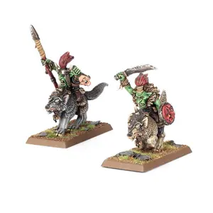 Φιγούρα Games Workshop Warhammer ToW - Orc & Gobelin : Chefs Gobelins sur Loup image-1