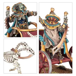 Figurine Games Workshop Warhammer ToW - Tomb Kings of Khemri Roi des Tombes sur Char image-1