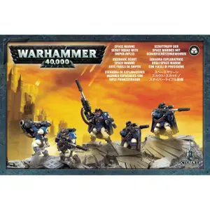 Set of 5 figurines Games Workshop Warhammer 40k - Space Marine Scout avec Fusils de Snipers Squad image-0