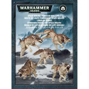 Figurine Games Workshop Warhammer 40k - Space Wolves Fenrisian Wolves (x5) image-0