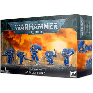 Set of 5 figurines Games Workshop Warhammer 40k - Space Marine Assault Squad image-0