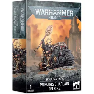 Φιγούρα 33 κομματιών Games Workshop Warhammer 40k - Space Marine Primaris Chapelain à Moto image-0