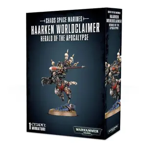 Figurine Games Workshop Warhammer 40k - Space Marine du Chaos Haarken Worldclaimer, Herald of the Apocalypse image-1