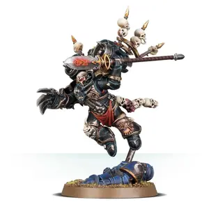 Figurine Games Workshop Warhammer 40k - Space Marine du Chaos Haarken Worldclaimer, Herald of the Apocalypse image-0