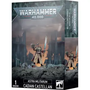 Figurine Games Workshop Warhammer 40k - Astra Militarum Castellan Cadien image-0