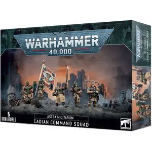 Φιγούρα Games Workshop Warhammer 40k - Astra Militarum Escouade de Commandement Cadienne (2023) image-0
