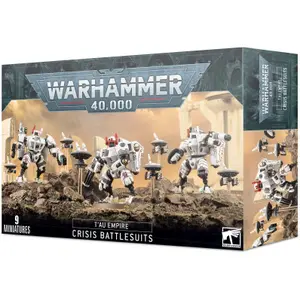 Figurine T'au Empire Games Workshop Warhammer 40k XV8 Crisis Battlesuit Team (x9) image-1