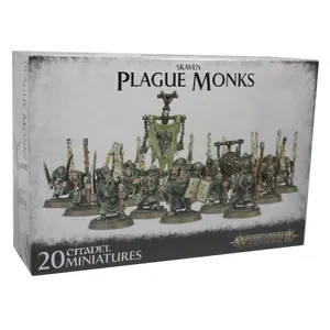 Pakke med 20 figurer Games Workshop Warhammer AoS - Skaven Pestilens Plague Monks image-1