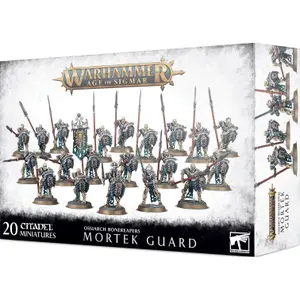 Pakke med 20 figurer af 146 stykker Games Workshop Warhammer AoS - Ossiarch Bonereapers Mortek Guard image-0