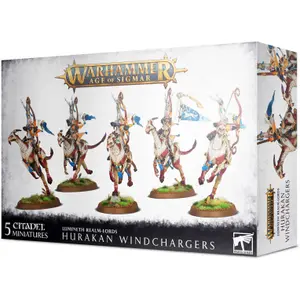 Φιγούρες 89 τεμαχίων Games Workshop Warhammer AoS - Lumineth Realm-lords Hurakan WindChargers (x5) image-1