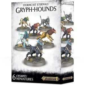 Figurines Games Workshop Warhammer AoS - Stormcast Eternals Gryph-hounds (x6) image-0