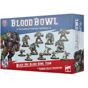 Set of 12 figurines Games Workshop Blood Bowl - Team Orque Noir : The Thunder Valley Greenskins image-0