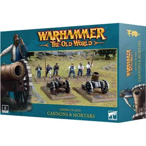 Figurine Games Workshop Warhammer ToW - Empire de L'Homme : Canons et Mortiers de L'Empire (x8) image-0