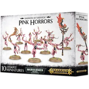 Set of 10 figurines, 55 pieces each Games Workshop Warhammer AoS & 40k - Chaos Daemons Horreurs Rose de Tzeentch image-0