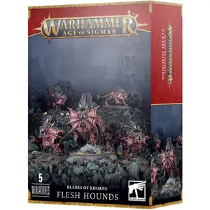 Set van 5 figuurtjes van 20 stuks Games Workshop Warhammer AoS & 40k - Daemons Of Khorne Flesh Hounds image-1