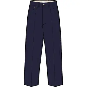 Pleated Cotton Twill Chino Trousers Gant image-0