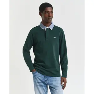Langærmet poloshirt Gant Classic Heavy Rugger image-2