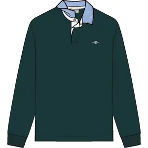Langærmet poloshirt Gant Classic Heavy Rugger image-4