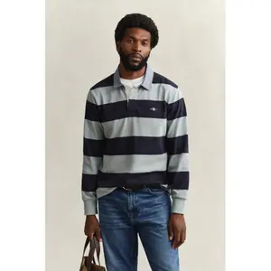 Langærmet poloshirt Gant Classic Heavy Rugger image-4