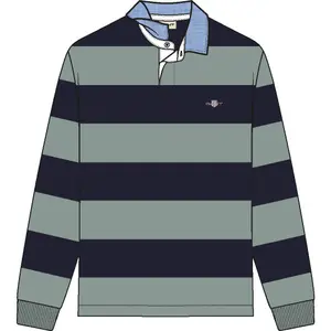 Langærmet poloshirt Gant Classic Heavy Rugger image-6