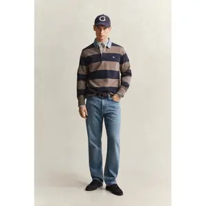 Langærmet poloshirt Gant Classic Heavy Rugger image-3