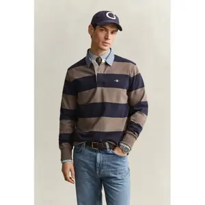 Langærmet poloshirt Gant Classic Heavy Rugger image-4