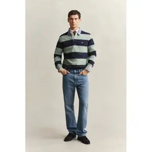Langærmet poloshirt Gant Classic Heavy Rugger image-3
