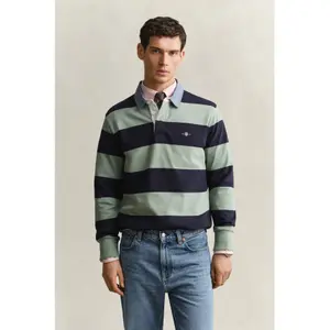 Langærmet poloshirt Gant Classic Heavy Rugger image-4