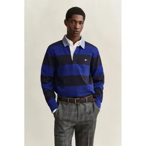 Langærmet poloshirt Gant Classic Heavy Rugger image-4