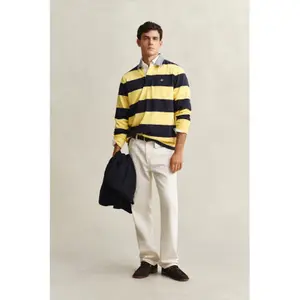 Langærmet poloshirt Gant Classic Heavy Rugger image-3