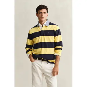 Langærmet poloshirt Gant Classic Heavy Rugger image-4