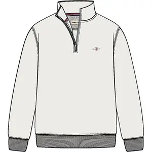 Sweatshirt 1/2 dragkedja Gant Regular Shield image-3