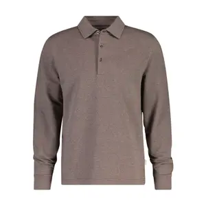 Long Sleeve Twill Polo Gant image-0