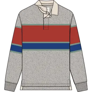 Thick Long Sleeve Polo Gant Rugger stripe image-4