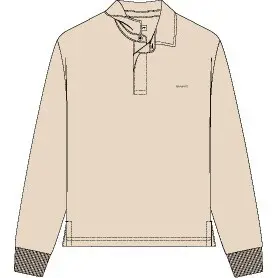 Thick Long Sleeve Knit Polo Gant Rugger image-1