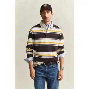 Striped long-sleeve polo Gant Rugger image-2