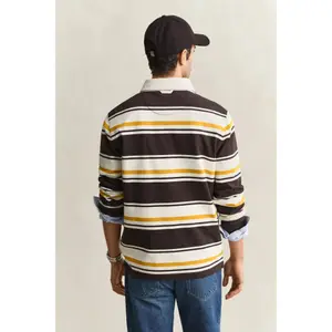 Striped long-sleeve polo Gant Rugger image-3