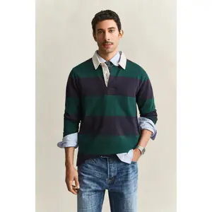 Striped long-sleeve polo Gant Rugger image-2