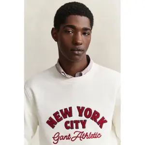 Round Neck Sweatshirt Gant Graphic image-2