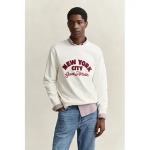 Round Neck Sweatshirt Gant Graphic image-4