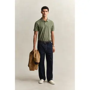 Classic Straight Cut Polo Gant image-5