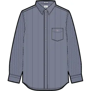 Langærmet Skjorte Gant Slim Classic Banker image-2