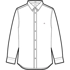 Slim fit long sleeve shirt Gant Classic Oxford image-2