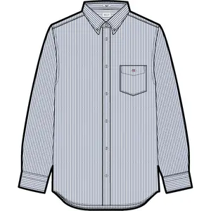 Long sleeve shirt Gant Classic Oxford stripe image-3
