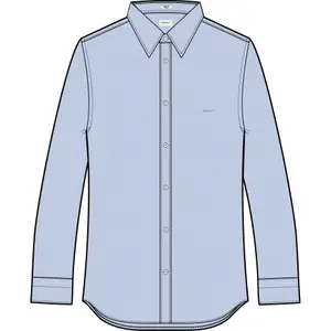 Long Sleeve Satin Shirt Gant Slim image-1